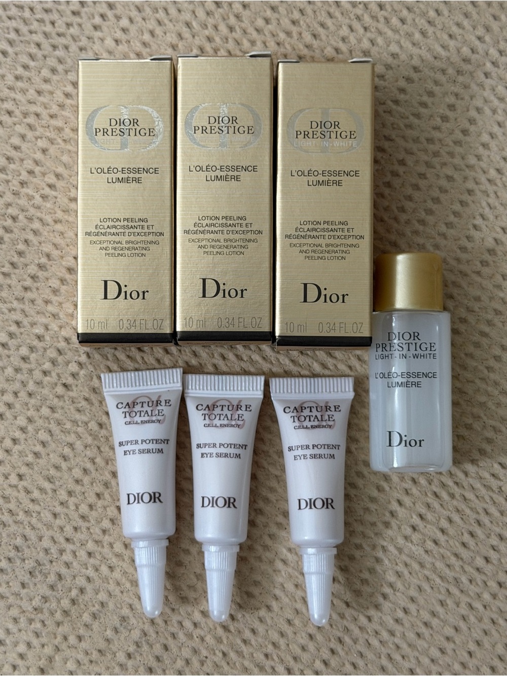 Dior  Loleo-Essence Lumiere 3x10ml & Capture Totale Super Potent Eye Serum 3x3ml